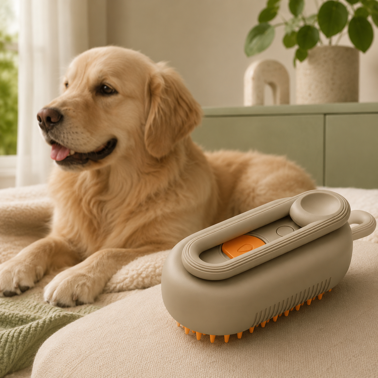 SoftBrush ZampaLù – Spazzola Massaggiante per Cani e Gatti